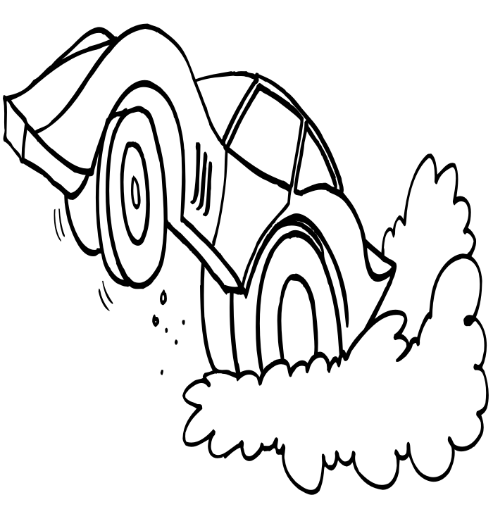 Car Coloring Page | Speedy Sports Car