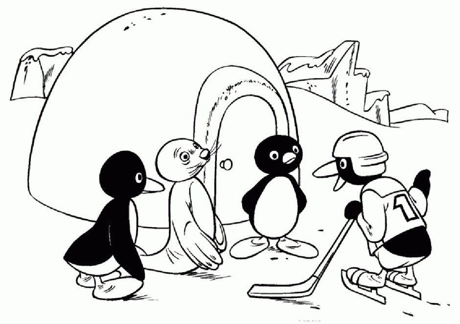 Pingu Coloring Pages 4 Gif 259690 Pingu Coloring Pages