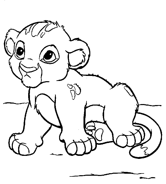 Free Printable Coloring Page Simba Lion King Cartoons The Lion
