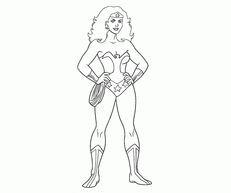 Coloring Pages Of Wonder Woman