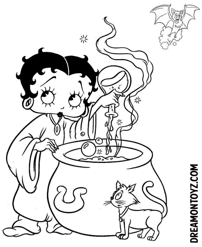Betty Boop Coloring Pictures