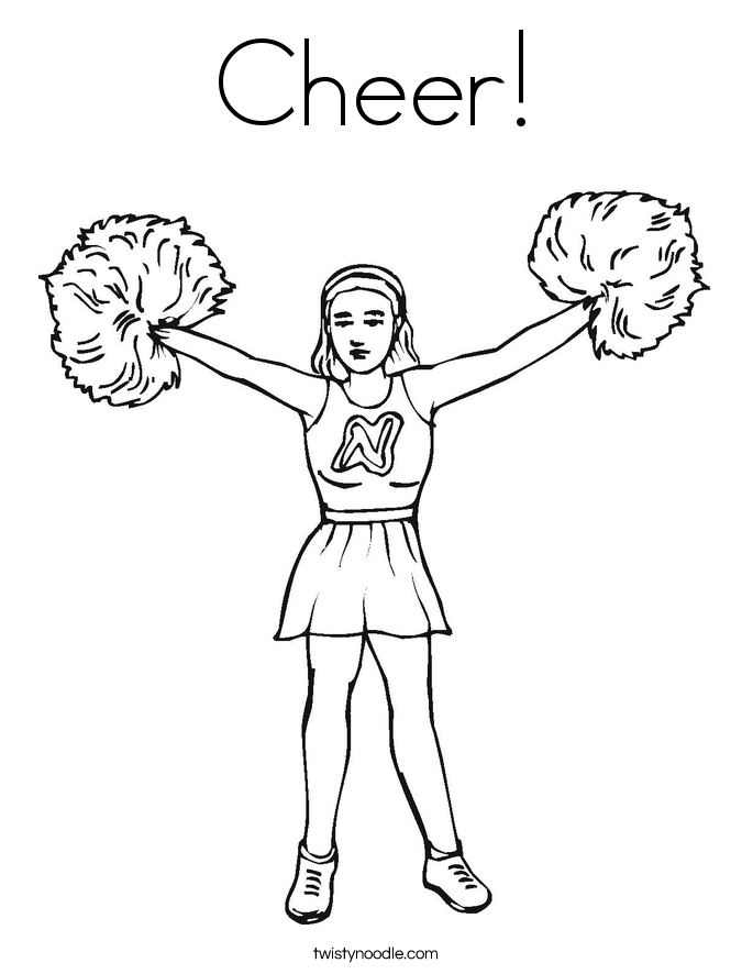 Cheerleading Coloring Pages | Coloring Pages