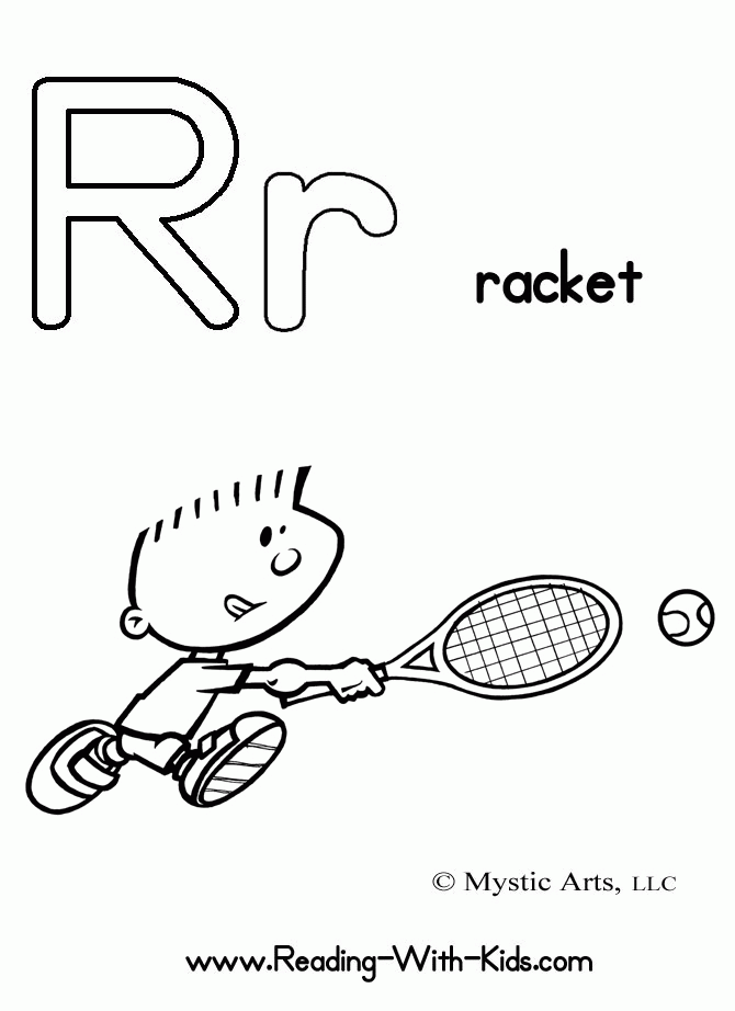 Letter R Worksheets and Coloring Pages for Preschoolers