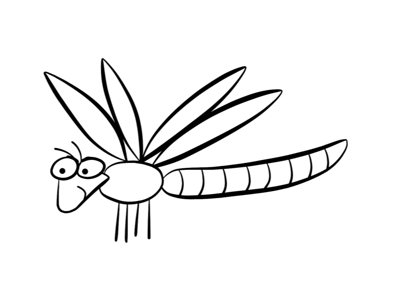 Dragonfly coloring page | ColorDad