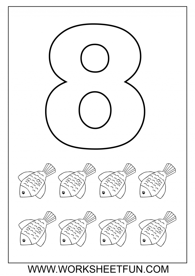 Number Coloring Pages 10 Worksheets 193065 Numbers 1-10 Coloring Pages