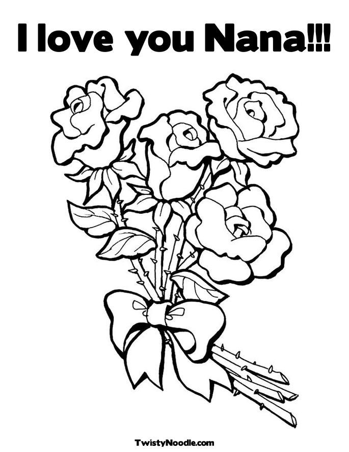 Nanna Colouring Pages