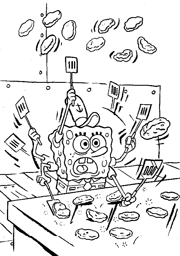 Spongebob Colouring Pages