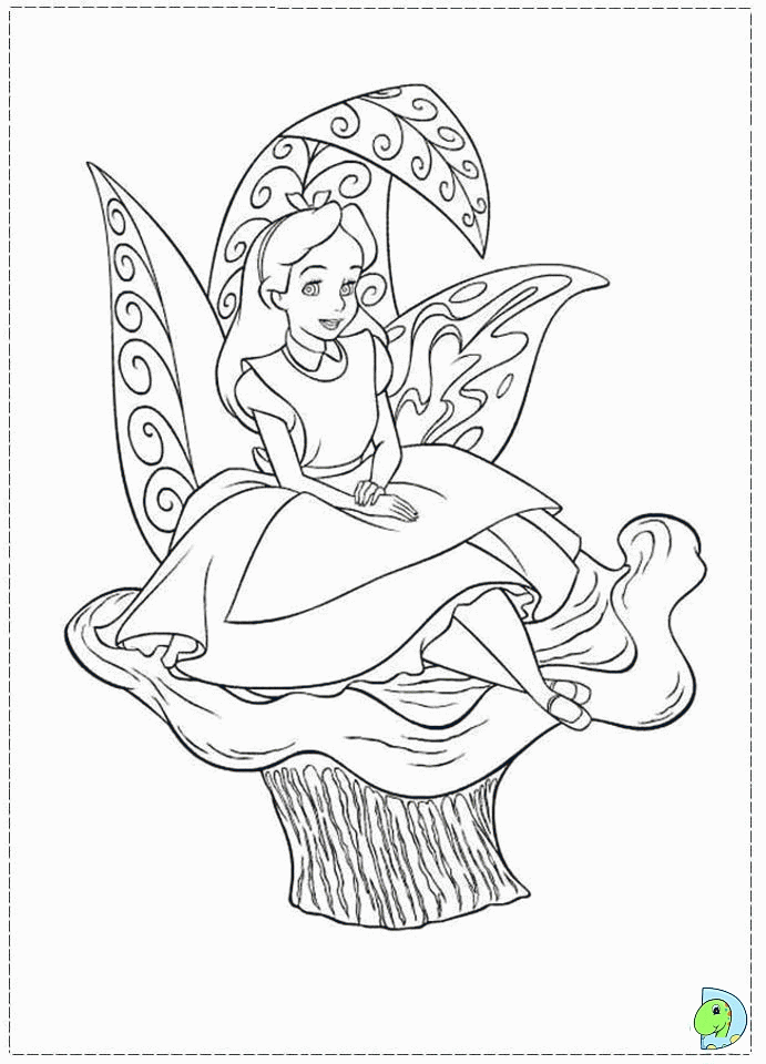 Alice in wonderland Coloring page