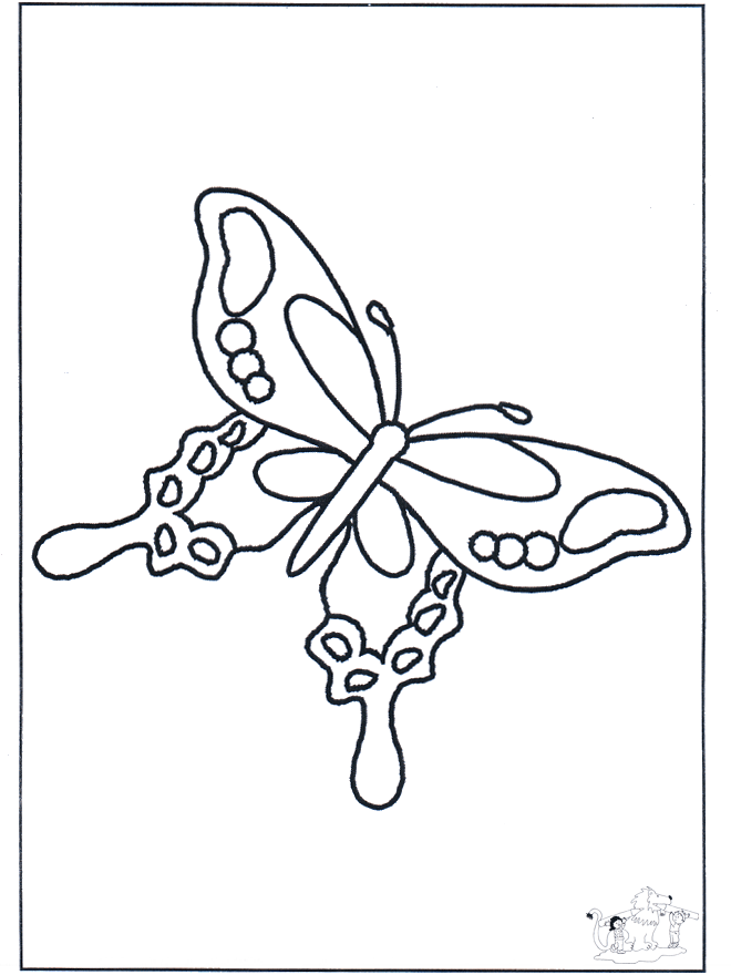 Free coloring pages butterfly - Insects coloring page
