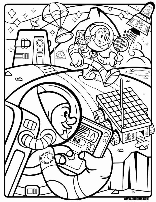 CHOGRIN {The Art of Joseph Game}: Exploring Mars Book Coloring Pages (