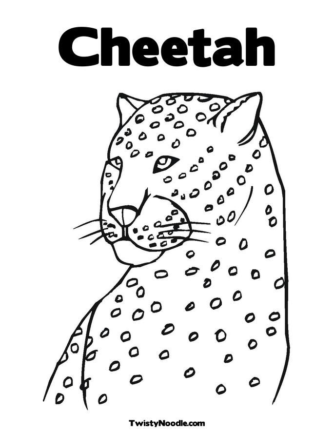 9 Cheetah Coloring Pages | Free Coloring Page Site