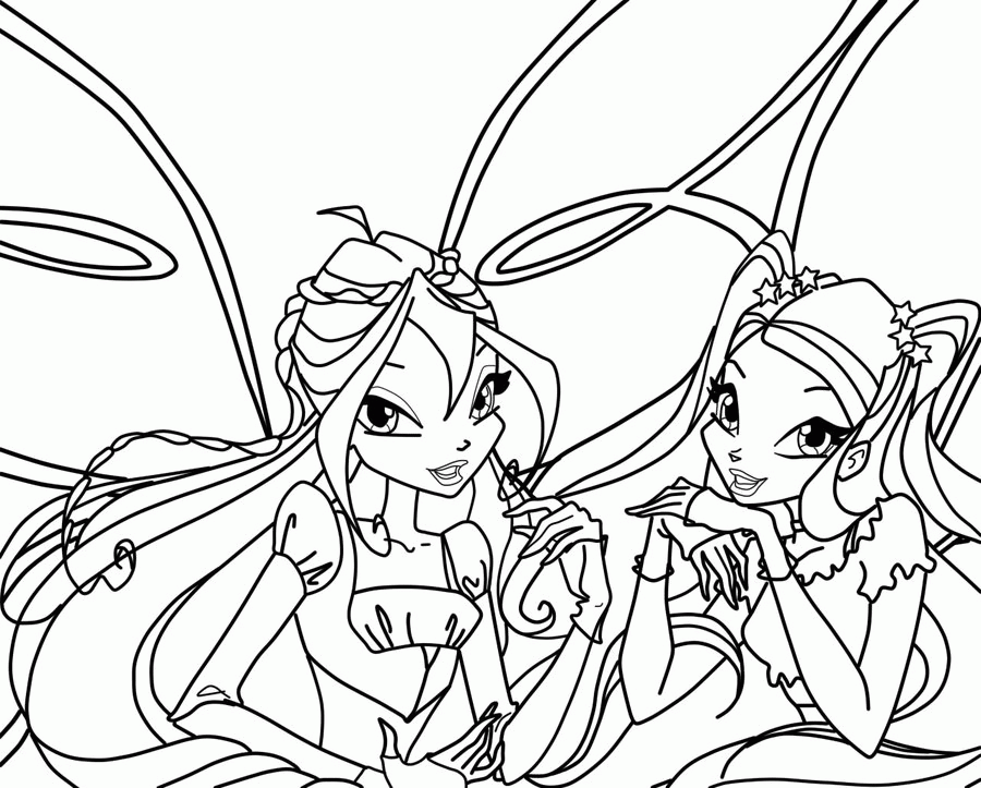 Bloom and Stella coloring Page by mina1015 on deviantART