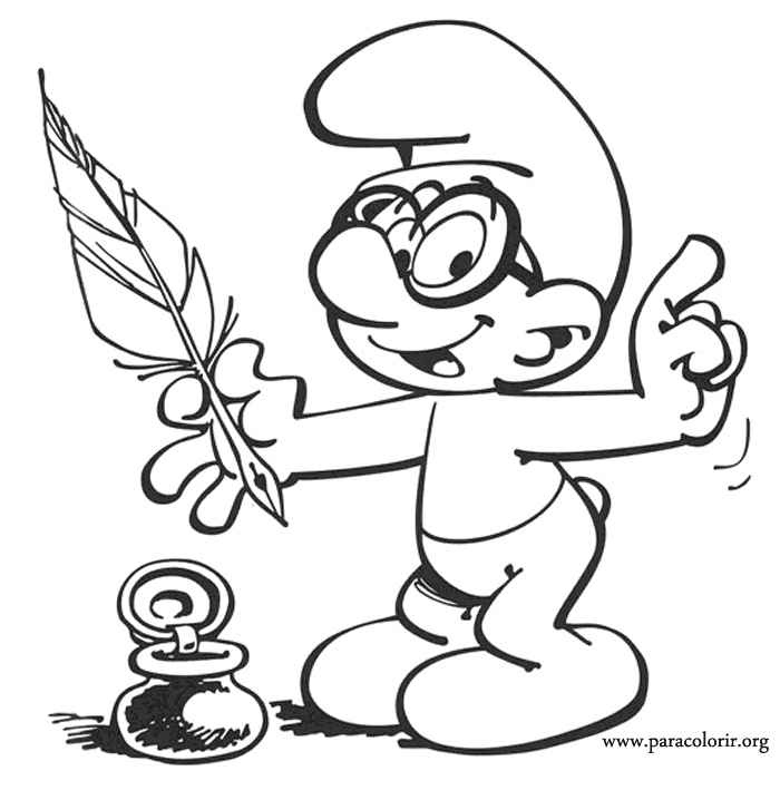 Hack Us Smurfs Coloring Pages