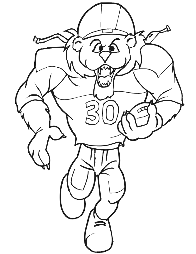 Football Players Coloring Pages To Print
