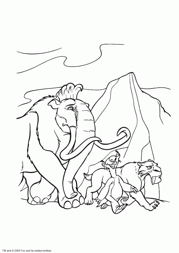 Free Coloring Ice Age