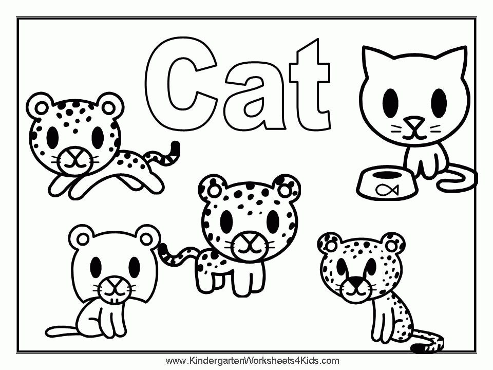 Animal Coloring Animals >> Cats >> Cat Coloring Page Coloring Page