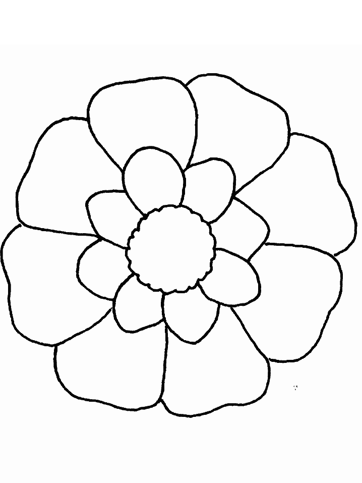 Cartoon Flowers Coloring Pages - Cartoon Coloring Pages
