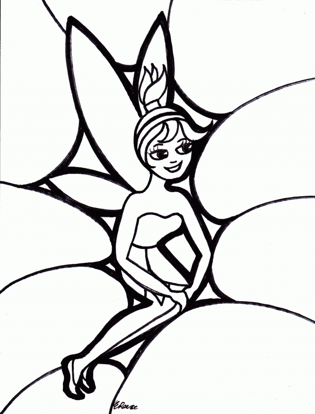 Tinkerbell Free Coloring Pages Inspiration | ViolasGallery.
