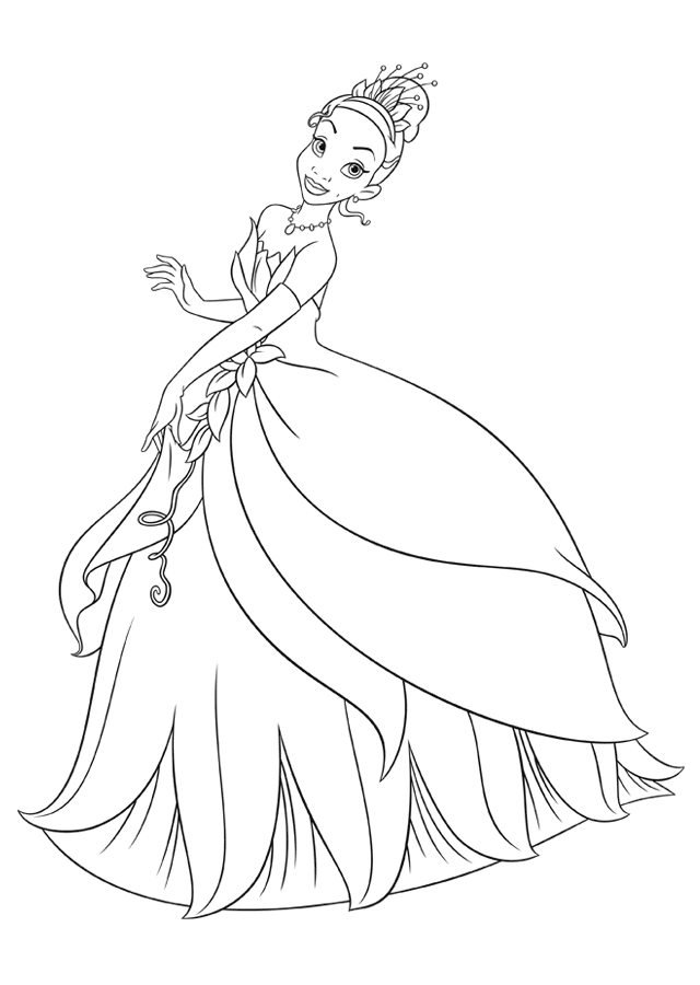 Printable Princess And The Frog Coloring Pictures #11818 Disney
