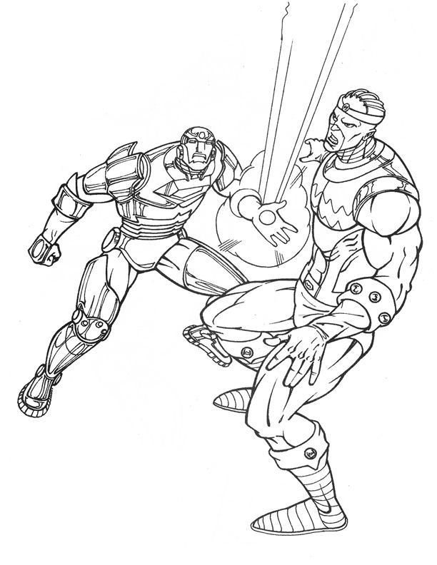 Free Iron Man Comic Coloring Page