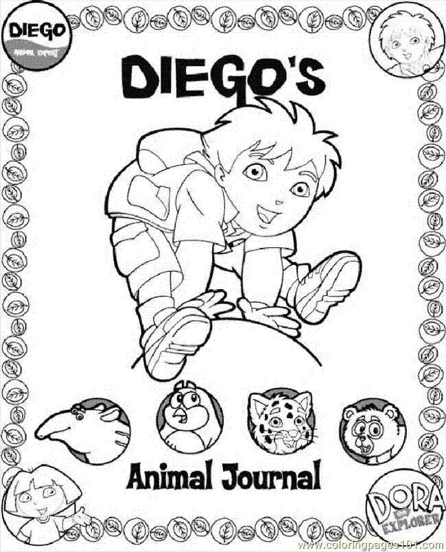 Coloring Pages Diego 02 (Cartoons > Go Diego Go) - free printable