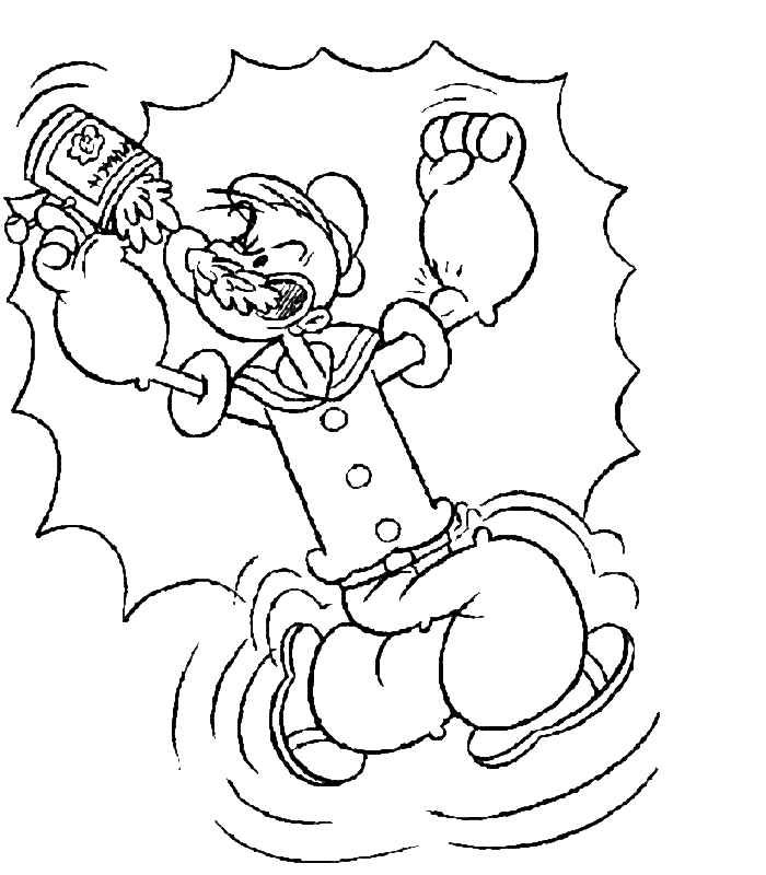 Popeye Coloring Pages | HelloColoring.com | Coloring Pages