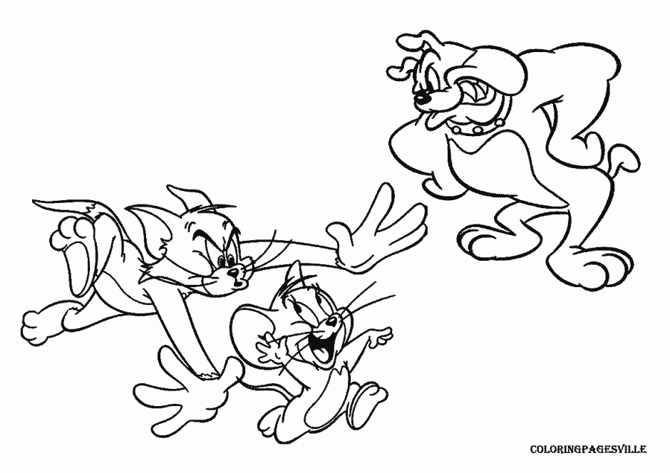 Tom And Jerry Coloring Book Pages For Kids Coloring Pages 250484