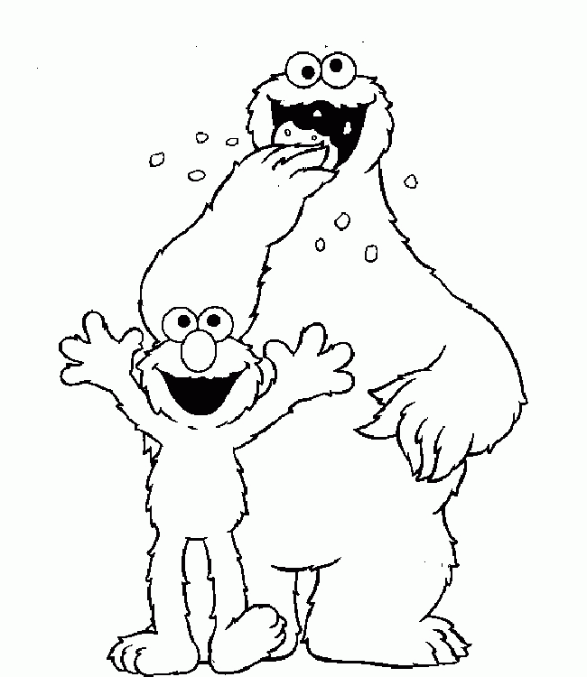 Sesame Street Coloring Pages For Basic Learning