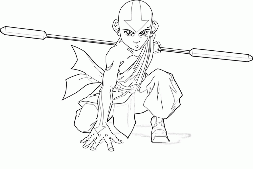 Cartoon: Amazing Avatar Last Airbender Coloring Page Picture