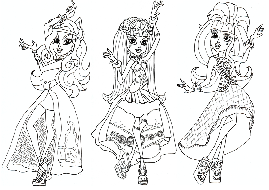 Coloring Pages Monster High Beautiful Coloring Pages Monster High