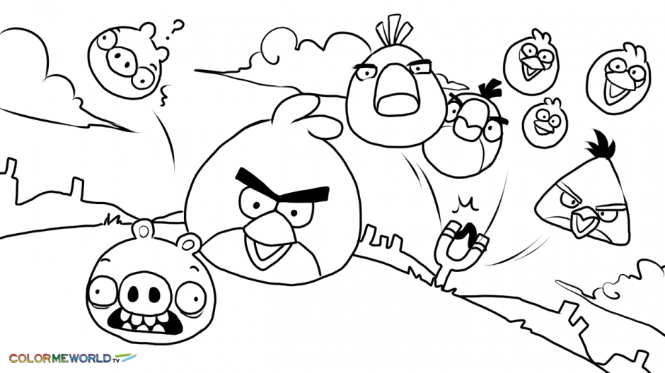 Angry Birds Season Coloring Pages 2 Angry Birds Seasons Coloring