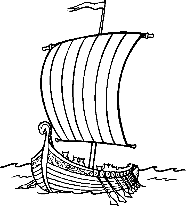 VIK_BOAT coloring page | Kids Cute Coloring Pages