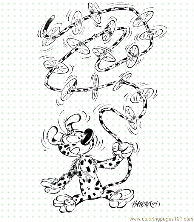 marsupilami coloring pages