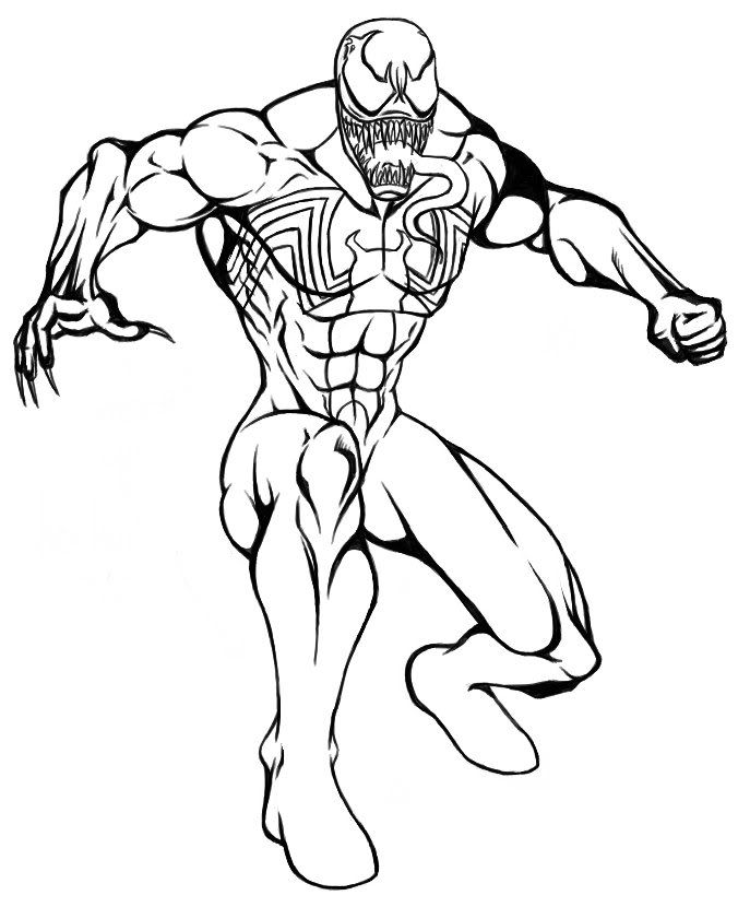 baby venom Colouring Pages