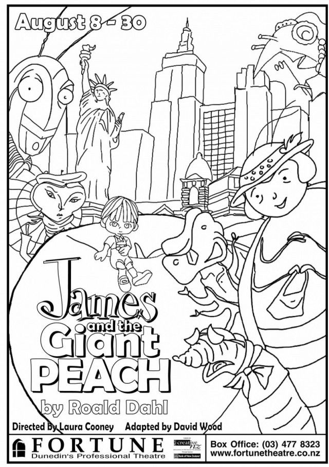 James And The Giant Peach Colouring Pages 278591 Giant Coloring Pages