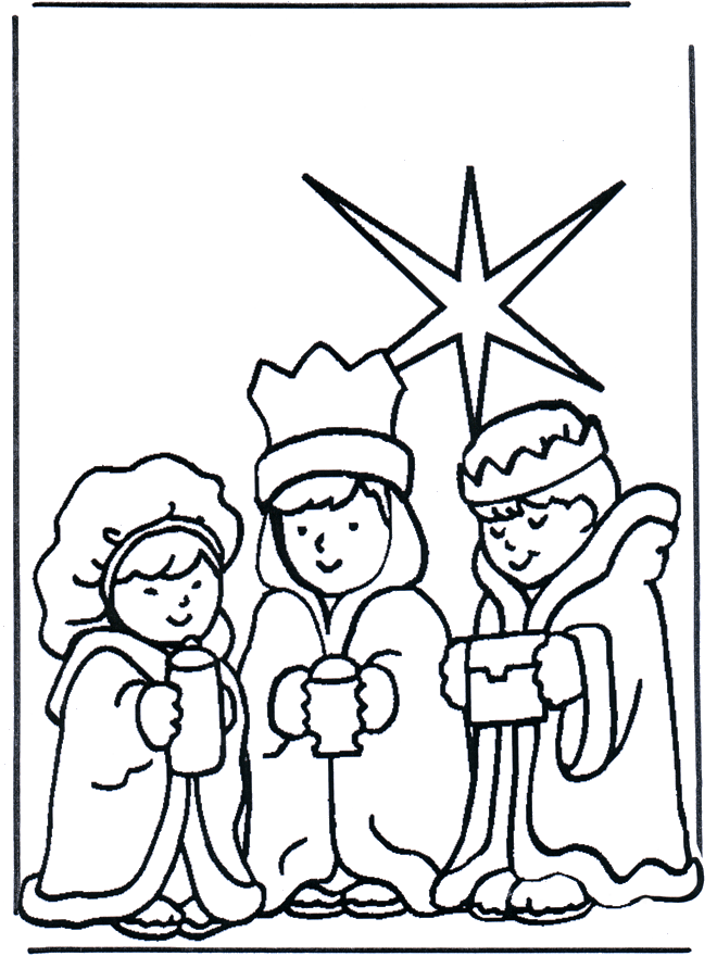 3 Kings Day or Epiphany Coloring Pages : Let