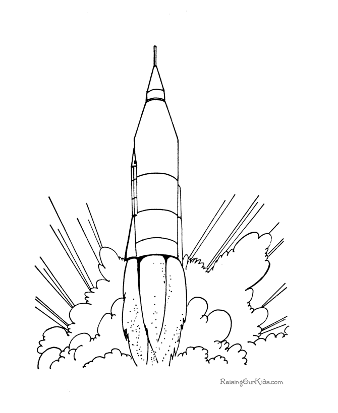 Rocket Ship Coloring Pages 9 | Free Printable Coloring Pages