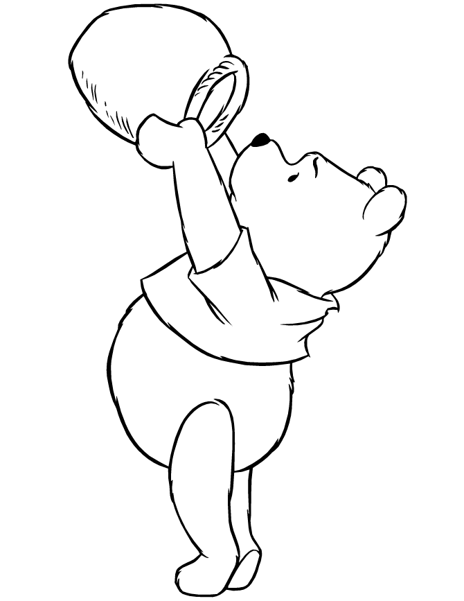 Free Printable Winnie The Pooh Bear Coloring Pages | H & M