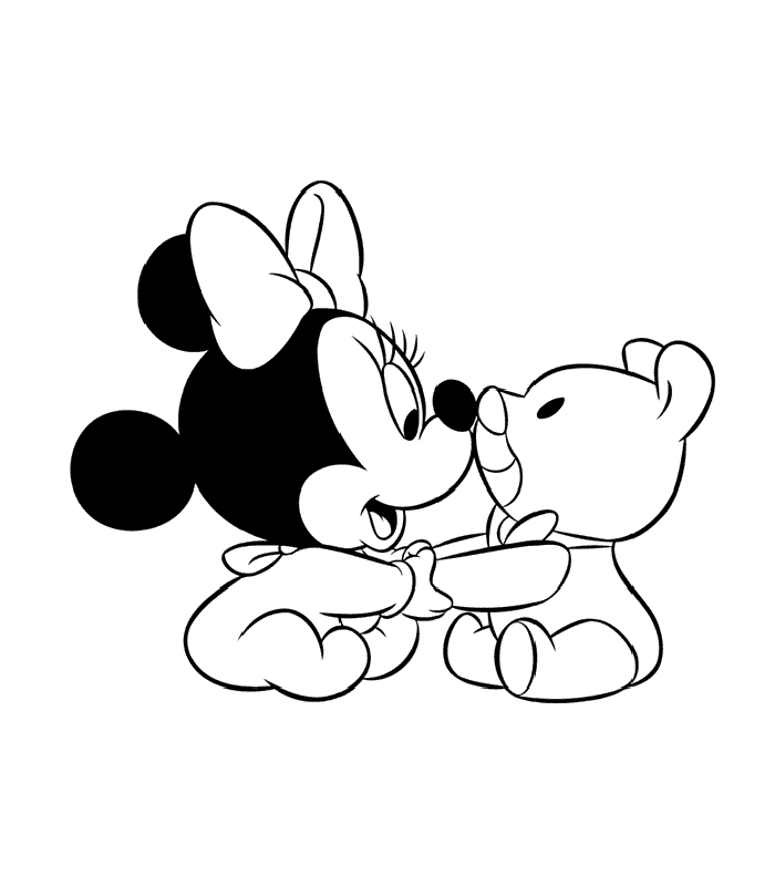 Mickey Mouse Baby Disney Coloring pages | coloring pages