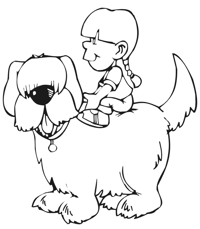 dog coloring pages for kids | Printable Coloring Pages