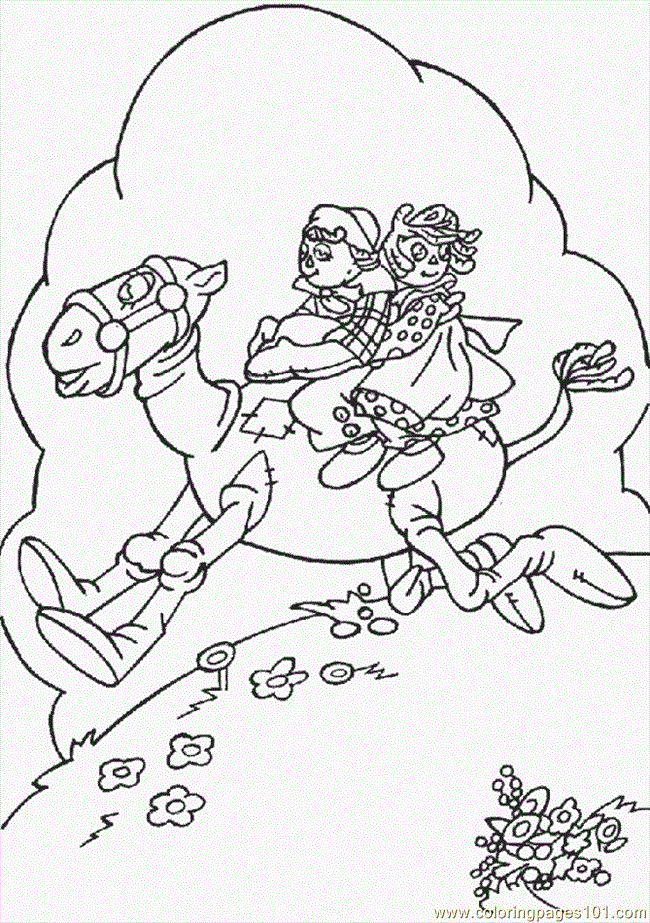 Raggedy Ann e Andy Colouring Pages (page 3)