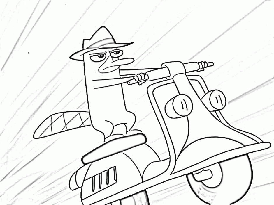 Platypus Perry Coloring Pages Kids Colouring Pages 221688 Platypus