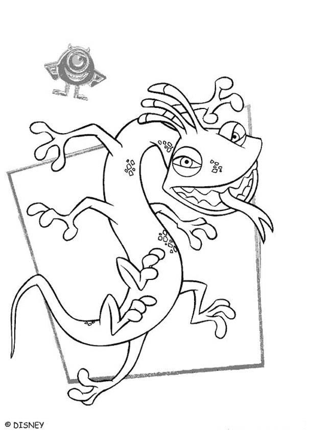 Monsters, Inc. coloring pages - Randall 1