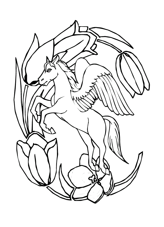 Pegasus Coloring Pages – 680×942 Coloring picture animal and car
