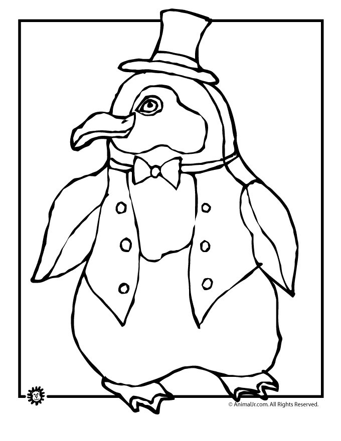 Penguin Color Pages Coloring Pages For Adults Coloring Pages For