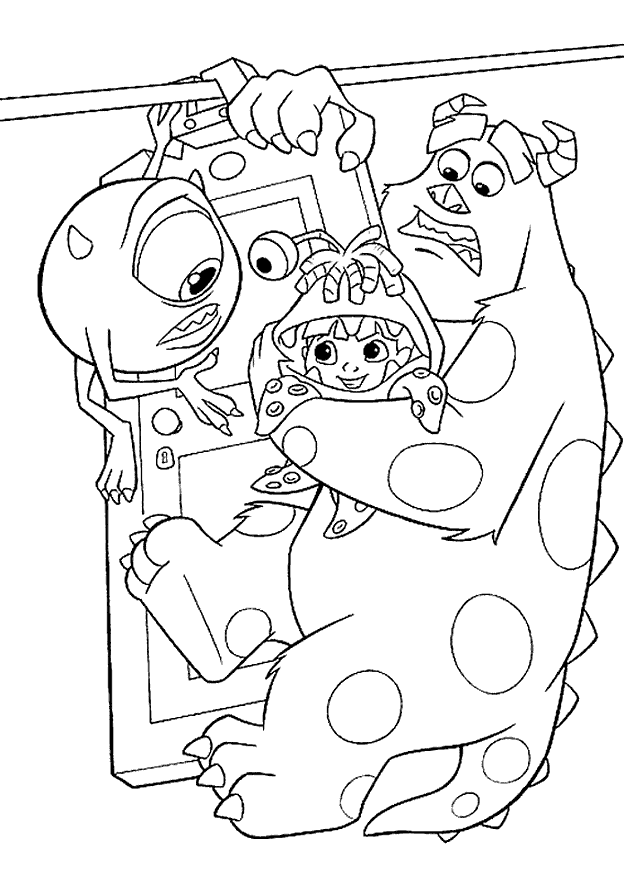 Coloring Pages Monsters Inc 104 | Free Printable Coloring Pages