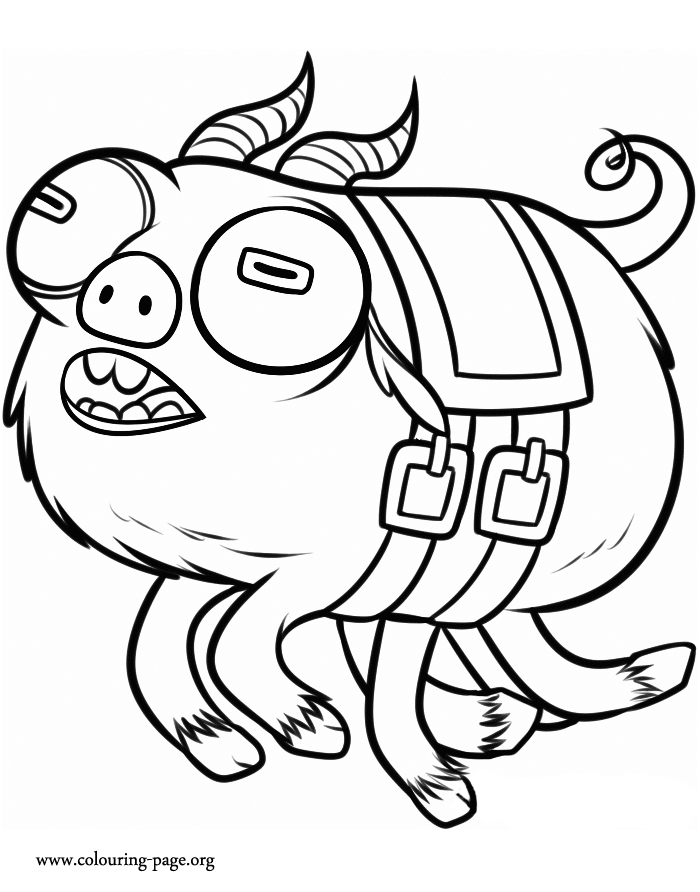 Monsters University - Archie the Scare Pig coloring page