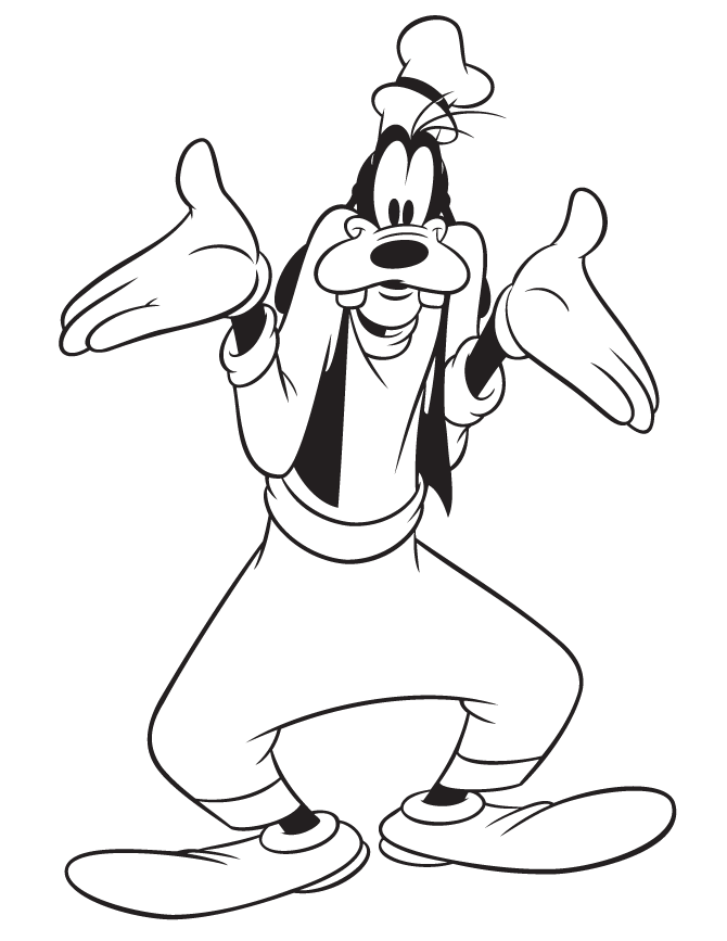Free Printable Disney Goofy Coloring Pages | H & M Coloring Pages