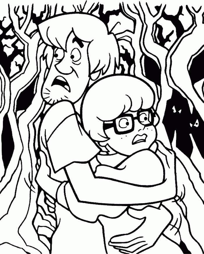 Velma And Shaggy Playing Golf Scooby Doo Coloring Pages - Cartoon
