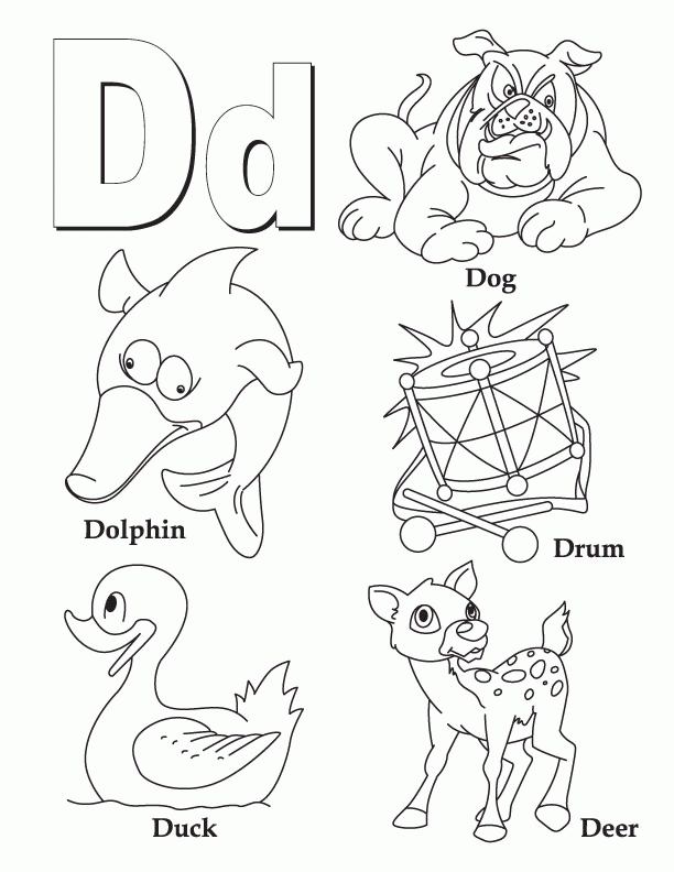 Letter D Coloring Pages | Coloring Pages